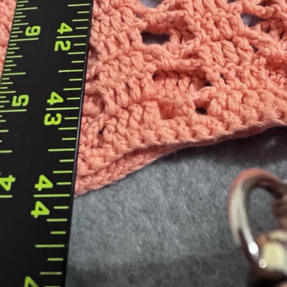 Evolution Open Knit Crochet Midi Dress Sleeveless Resort Beachy Party Sexy SZ S - Picture 9 of 10